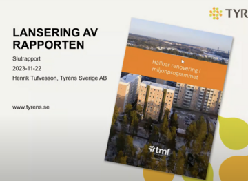 Rapport, hållbar renovering