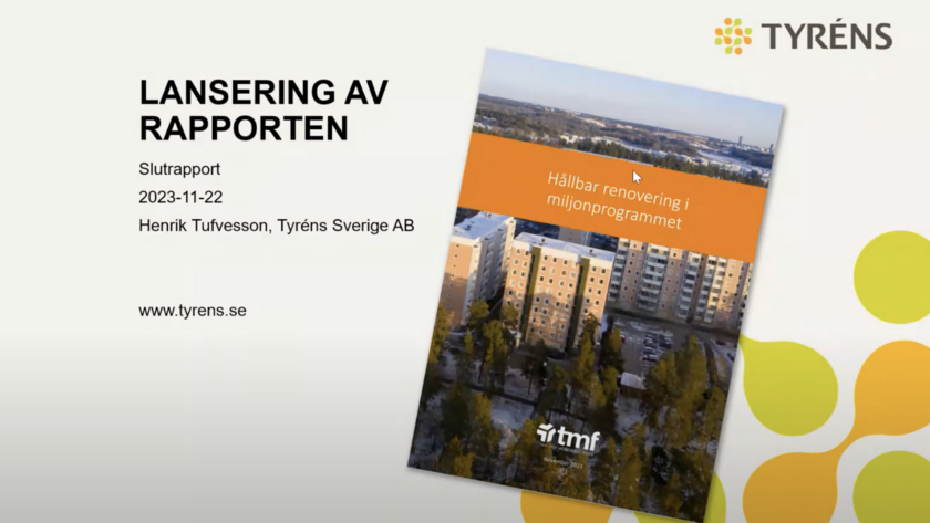 Rapport, hållbar renovering