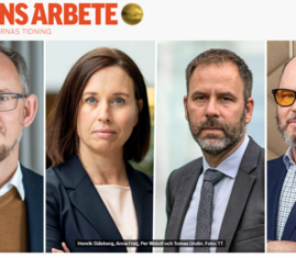 TMF:s förhandlingschef Anna Freij i Dagens Arbete