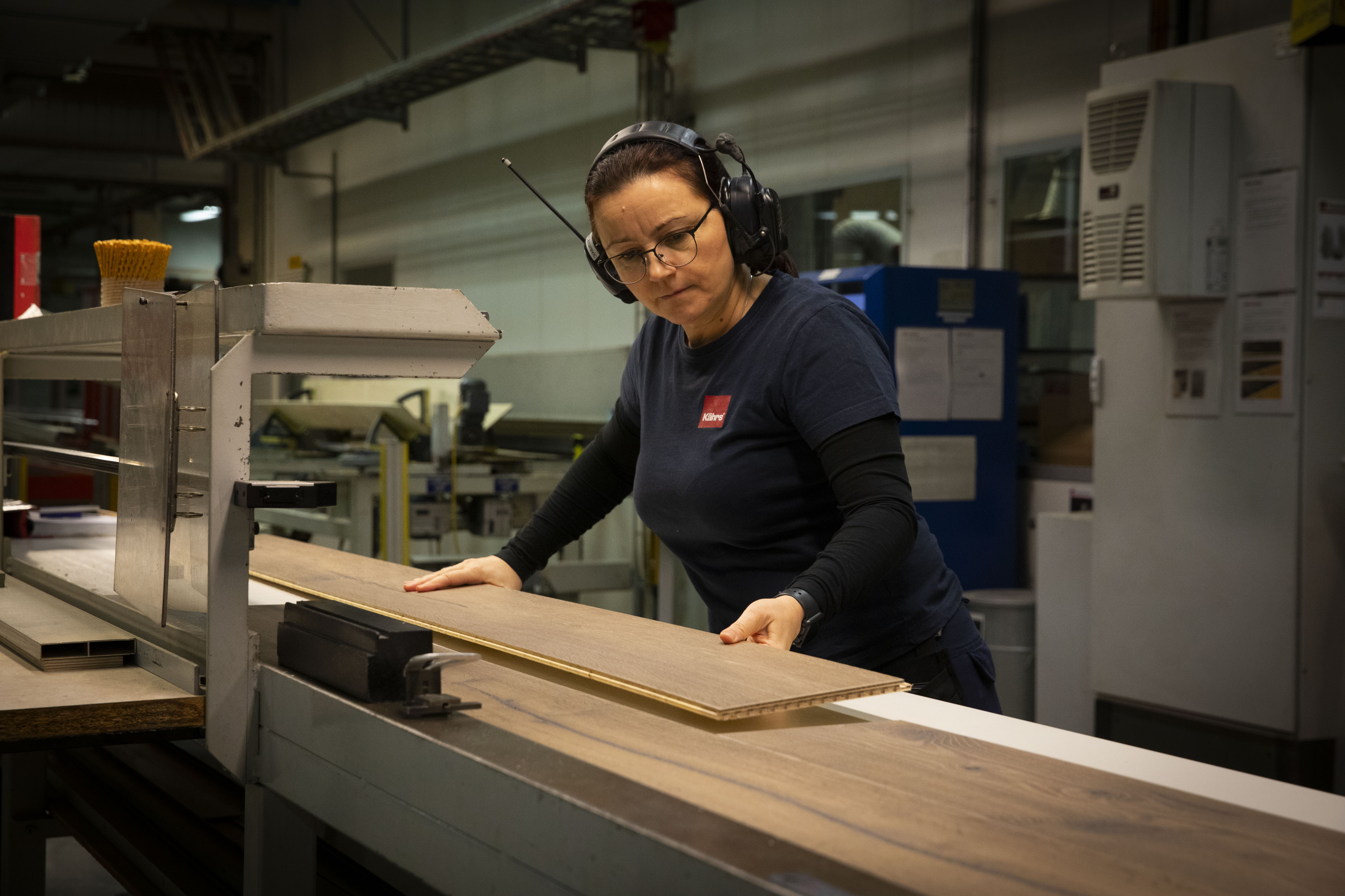 Produktionsmiljö på Kährs.