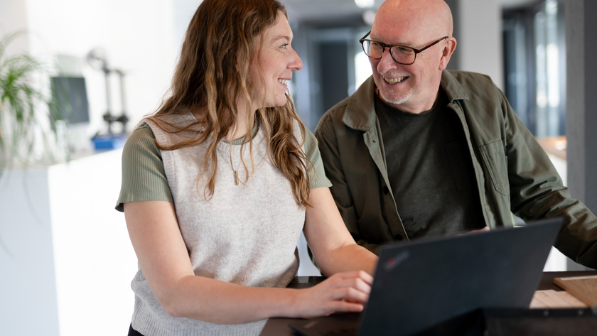 Hanna Söderlund med pappa Ulf.