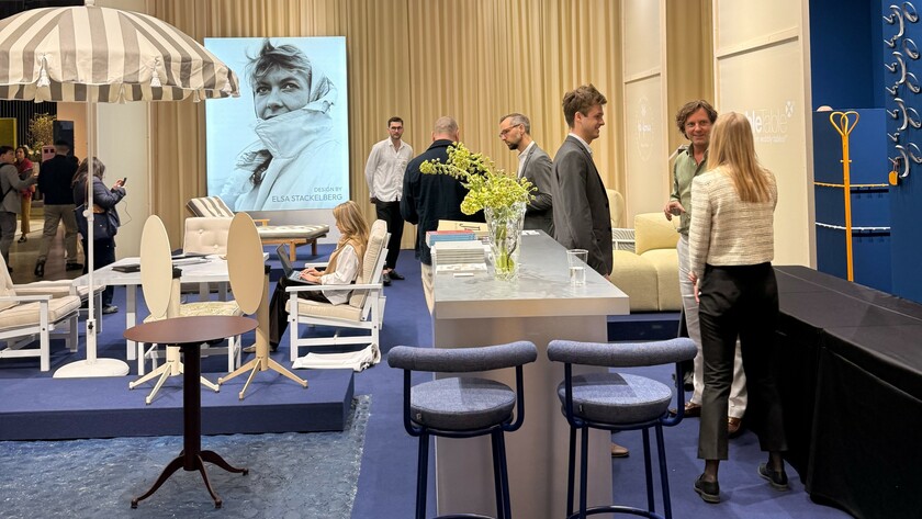 Svenska paviljonen "Stay timeless with Swedish design" på Salone del Mobile 2026.