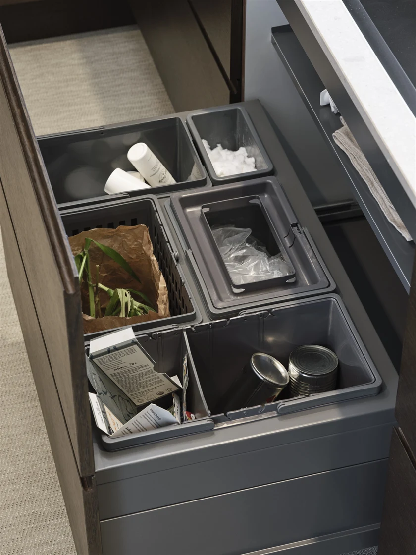 Exempel på källsortering.