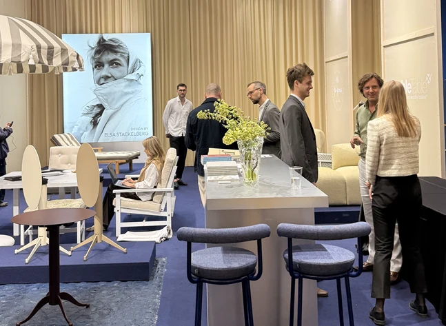 Svenska paviljonen "Stay timeless with Swedish design" på Salone del Mobile 2026.