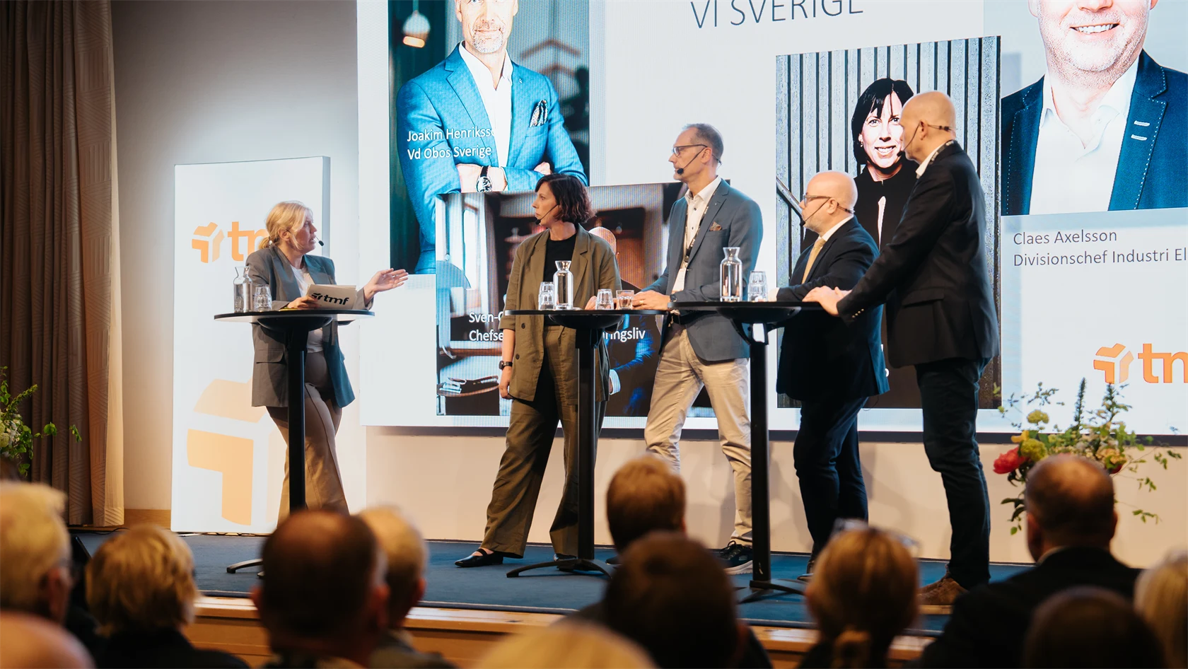 Panelsamtal "Så kickstartar vi Sverige" på TMF årsmöte 2025.