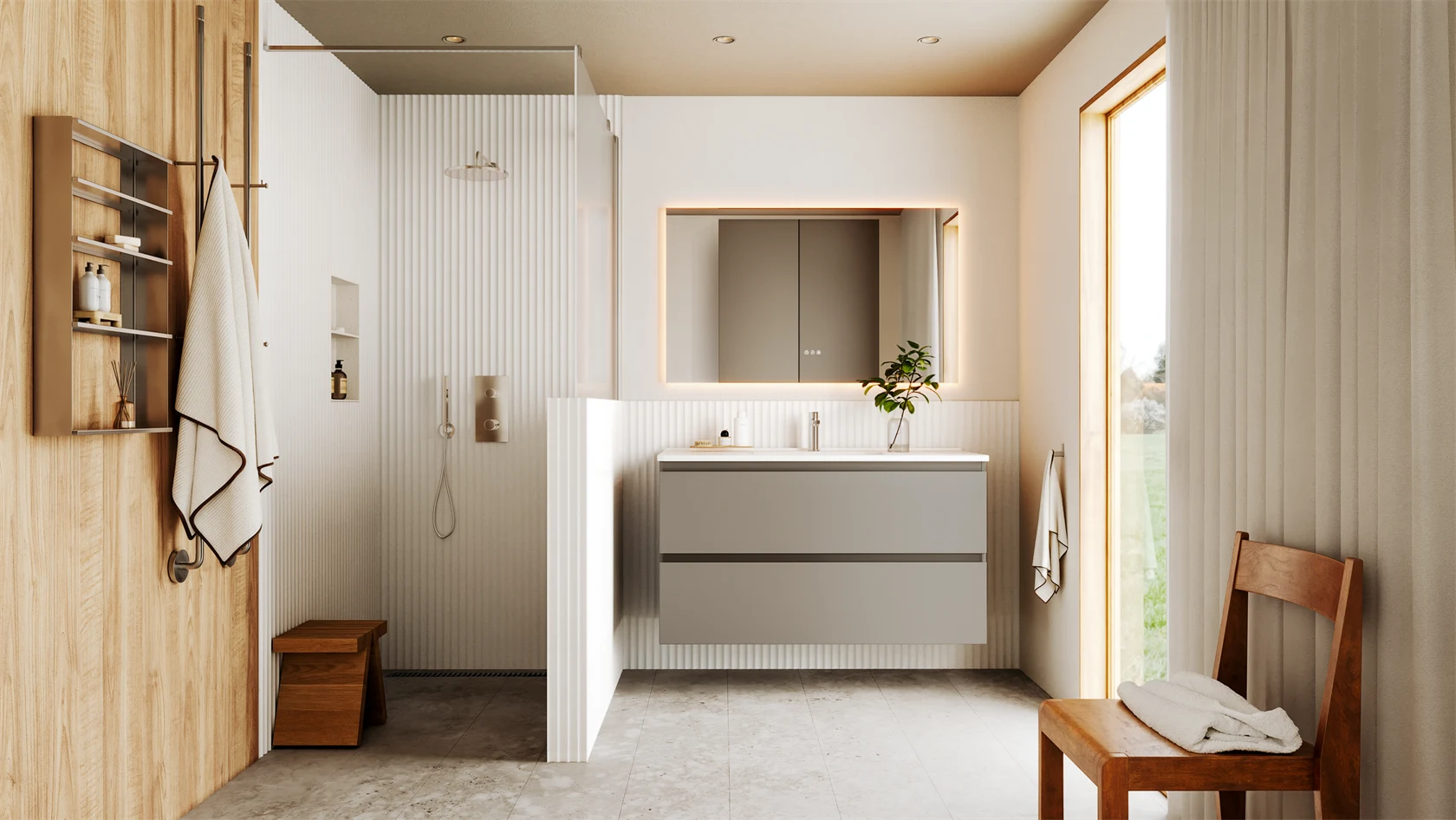 Badrumsmiljön Flow. 