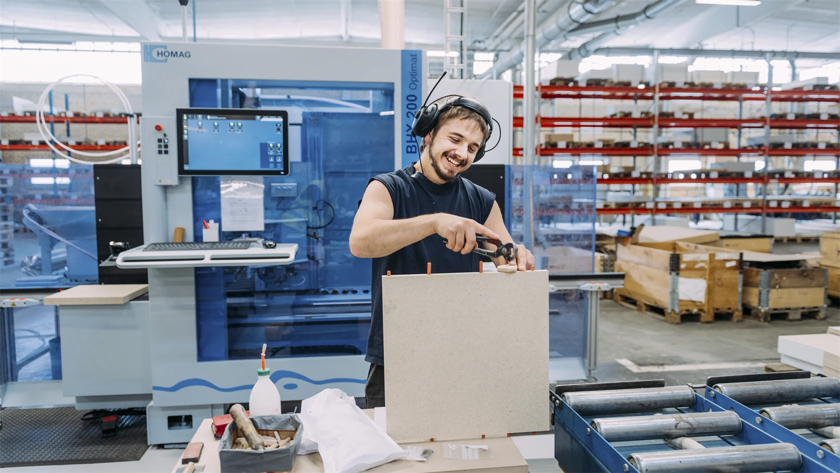 Produktionsmiljö på Edsbyn.