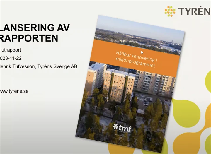 Rapport, hållbar renovering