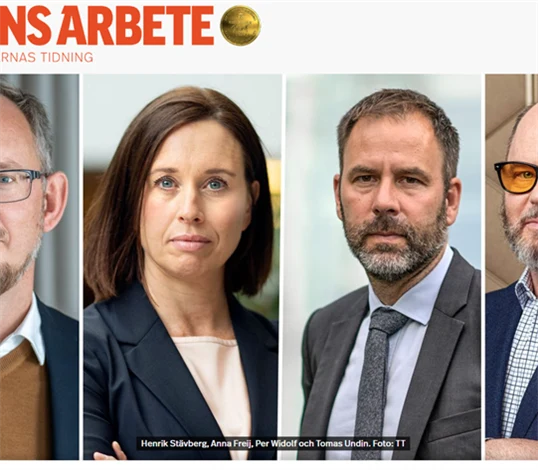 TMF:s förhandlingschef Anna Freij i Dagens Arbete
