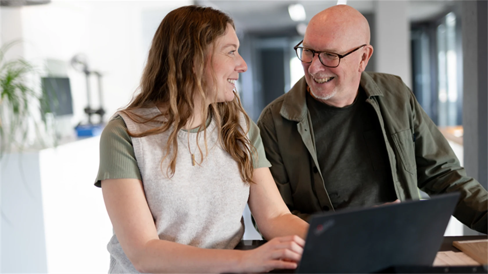 Hanna Söderlund med pappa Ulf.