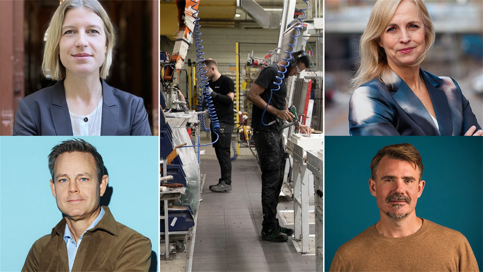 Chefekonomer: Ellinor Odeberg (tankemedjan Arena idé), Robert Boije (SBAB), Alexandra Stråberg (Länsförsäkringar) samt Fredrik Kopsch (tankesmedjan Timbro).